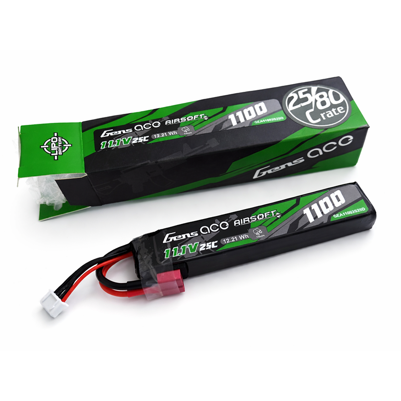 Li-po 11.1V 1100mah Gens Ace 25C