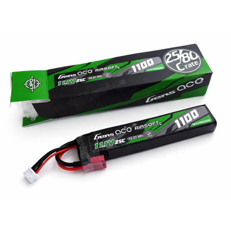 Li-po 11.1V 1100mah Gens Ace 25C