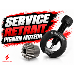 SERVICE RETRAIT/INSTALLATION PIGNON MOTEUR